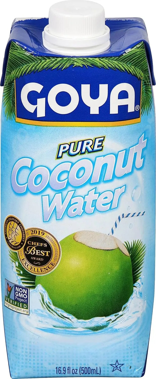 Goya Foods Pure Coconut Water, 16.9 Fl Oz (Pack of 24)