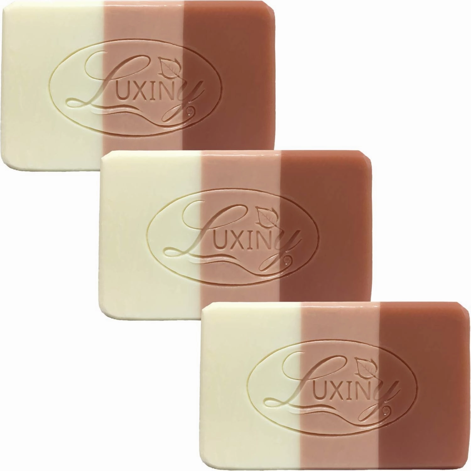 Grapefruit & Ylang Ylang Handmade Soap Bar for Bath and Body is Palm Oil Free Vegan Natural Castile Soap with Essential Oil & Rose Clay Exfoliator Gentle on Sensitive Skin (3 Pack)
