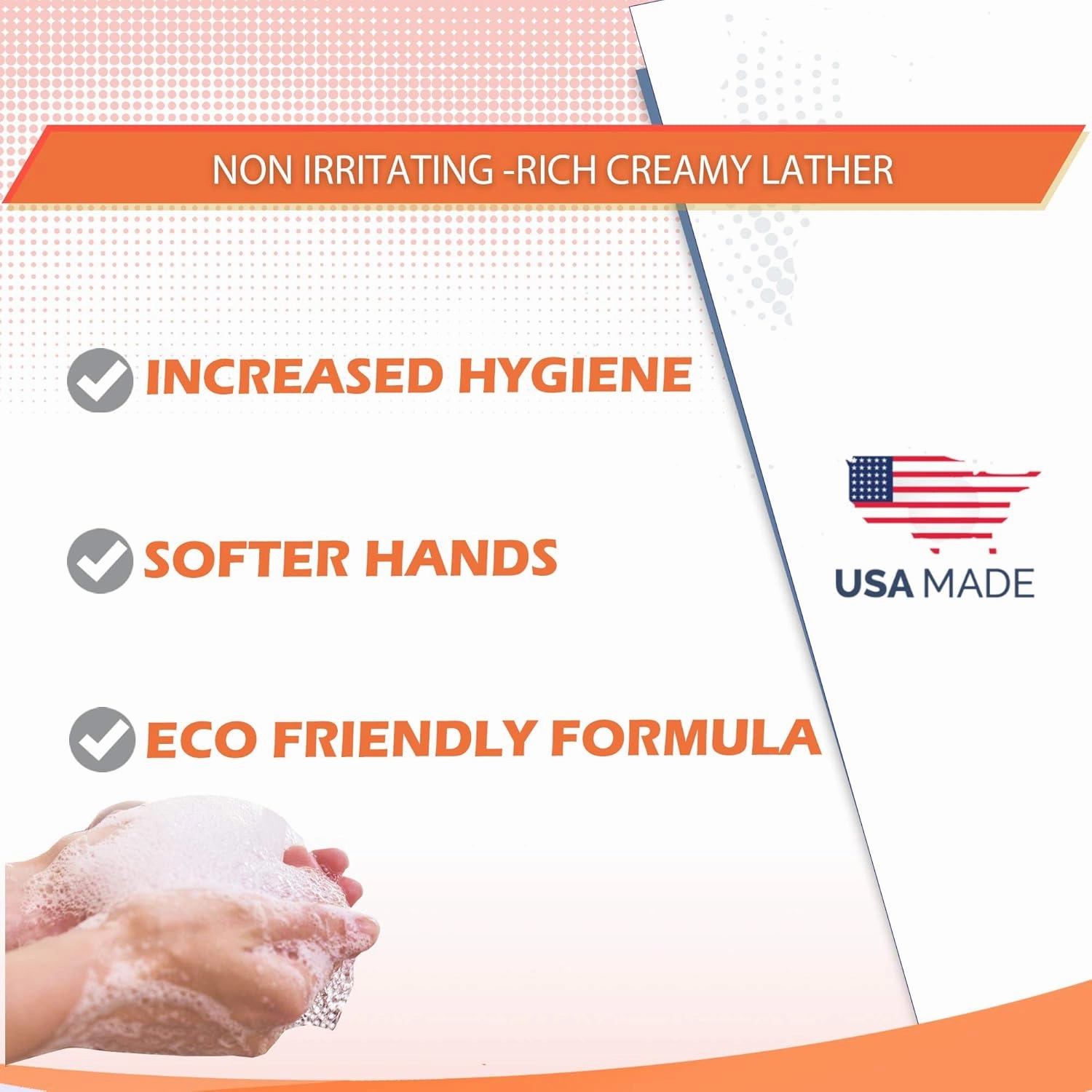 GreenFist Peach Scented Hand Soap [ Liquid Gel Refill ] Softer Hands Made in USA, 128 Ounce (1 Gallon)