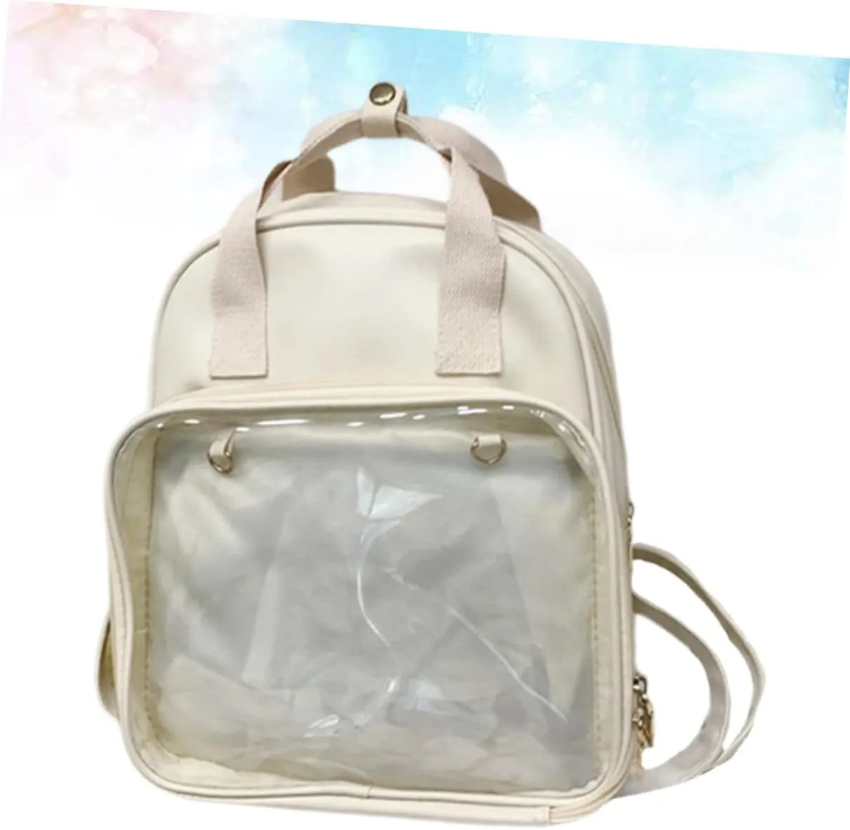 Homoyoyo Large Capacity Candy Backpack Pvc School Bag for Girls Women Men Comfort Straps Fashion Design Easy to Carry