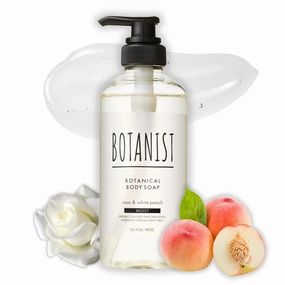 Hydrating Full Body Wash for Sensitive Skin Women & Men, Natural Shower Gel with Shea Butter, Milk, Sulfate & Paraben Free Bath Body Wash from Japan, MOIST, Rose & White Peach16.5 Fl Oz