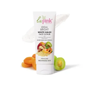 Ideal Bright Face Scrub | 100% Microplastic Free Formula | Brightens Skin, Evens Tone, All Skin Types | 100 g (Pack Of 1) White