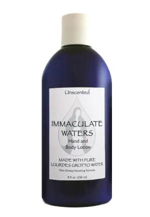 Immaculate Waters Unscented Hand a Body Lotion