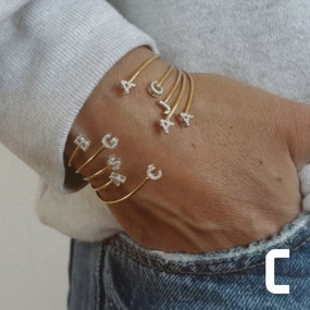 Initial Bangle Silver - C