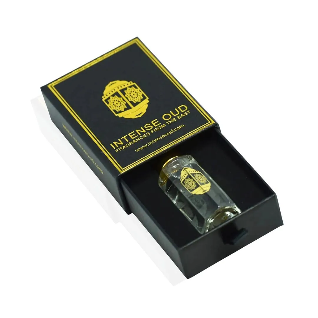 INTENSE OUD Blush Long Lasting Arabian Perfume Oils for Women 12ML (0.40 OZ) Fragrance Oil with a Vibrant Citrus, Floral Elegance & Vanilla Finish - Concentrated Perfume Oil With Black Gift Box
