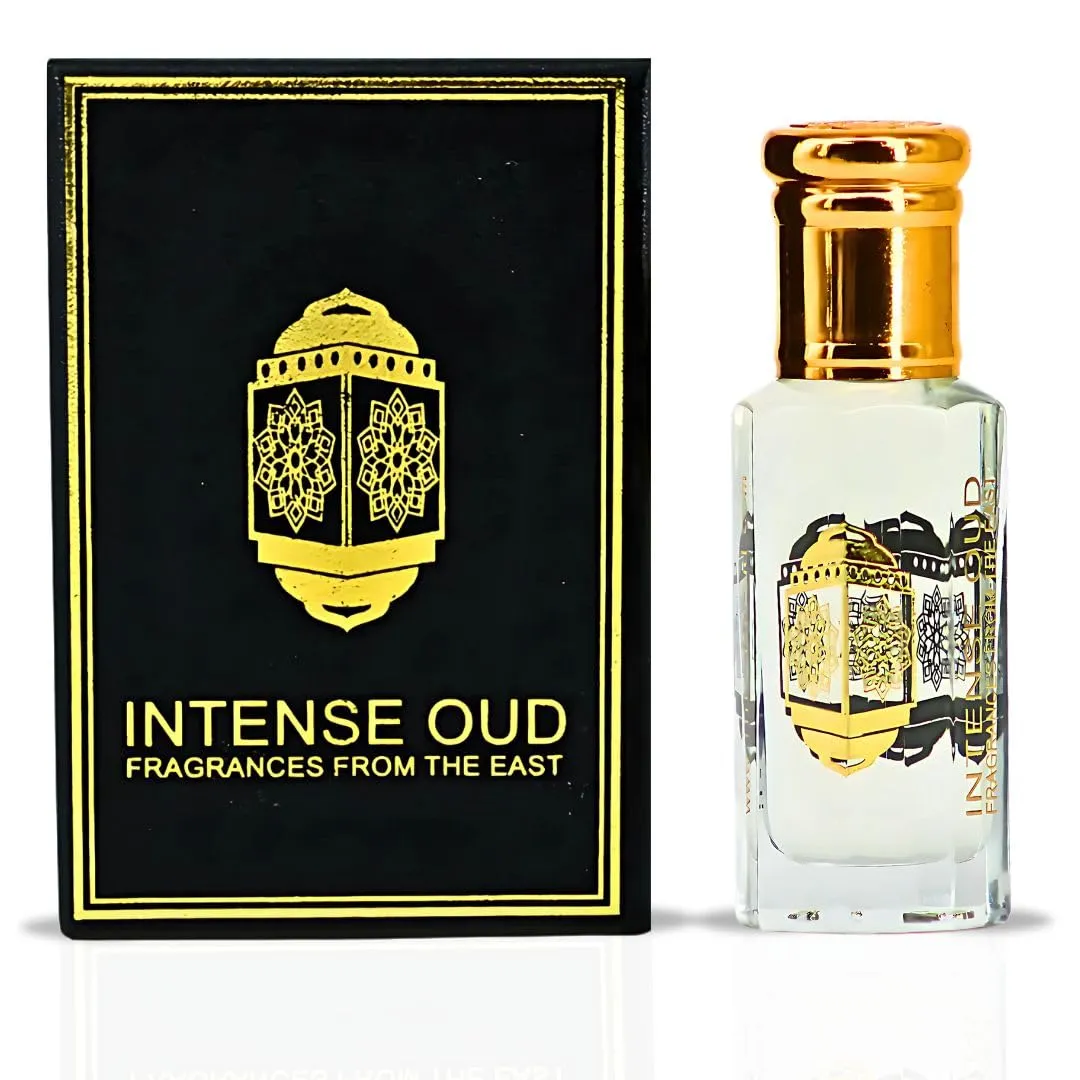 INTENSE OUD Blush Long Lasting Arabian Perfume Oils for Women 12ML (0.40 OZ) Fragrance Oil with a Vibrant Citrus, Floral Elegance & Vanilla Finish - Concentrated Perfume Oil With Black Gift Box
