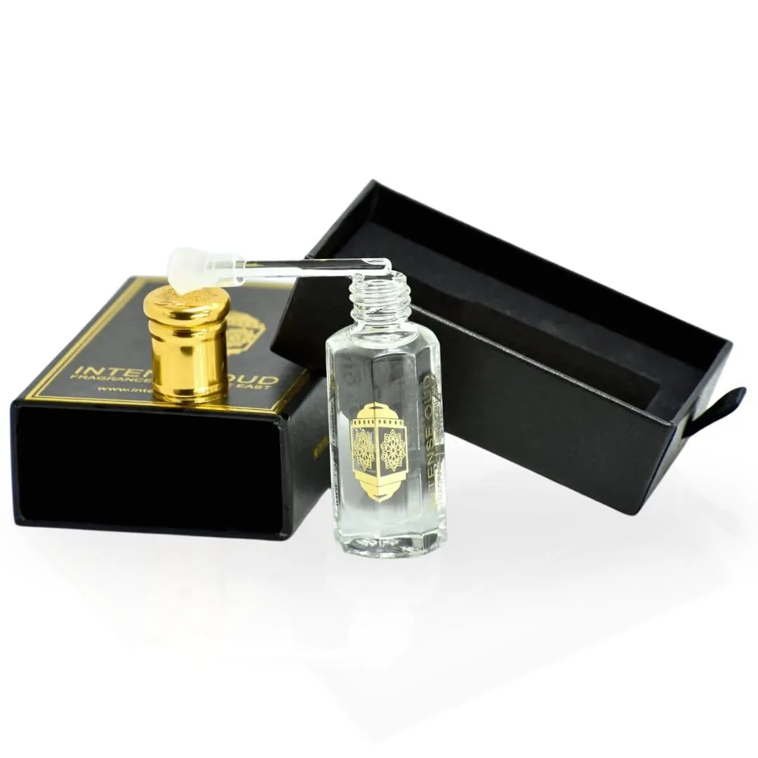INTENSE OUD Blush Long Lasting Arabian Perfume Oils for Women 12ML (0.40 OZ) Fragrance Oil with a Vibrant Citrus, Floral Elegance & Vanilla Finish - Concentrated Perfume Oil With Black Gift Box
