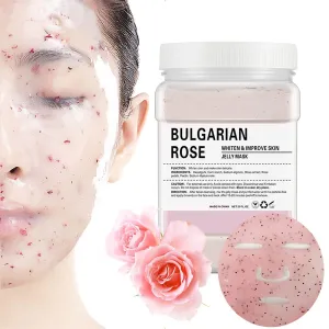 Jelly Mask Powder for Facials, Natural Rose Petals Jelly Face Mask, Professional Peel Off Hydro Face Mask Powder Leaves Skin Soft Moisturized and Revitalized,DIY SPA, 23 FlOz
