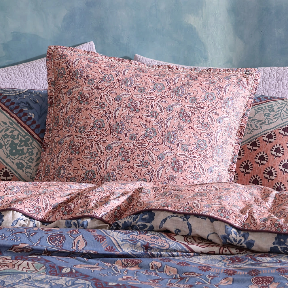 Jessa Blush Quilt Cover Set | Queen Bed