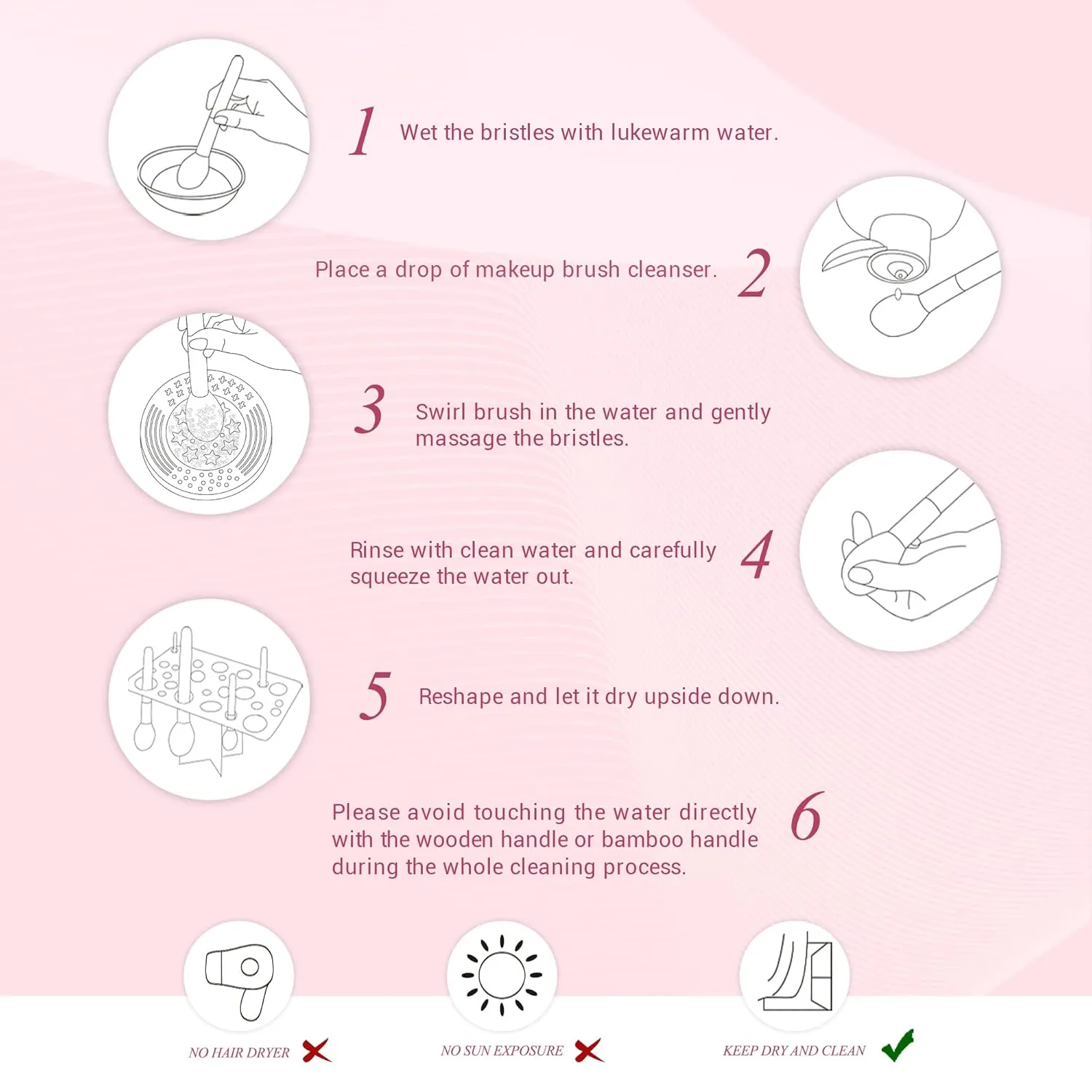 Jessup Brand 25pcs Professional Makeup Brush Set Beauty Cosmetic Foundation Powder Blusher Eyeshadow Blending Natural-Synthetic Hair Brushes Set (Black/Rose Gold)