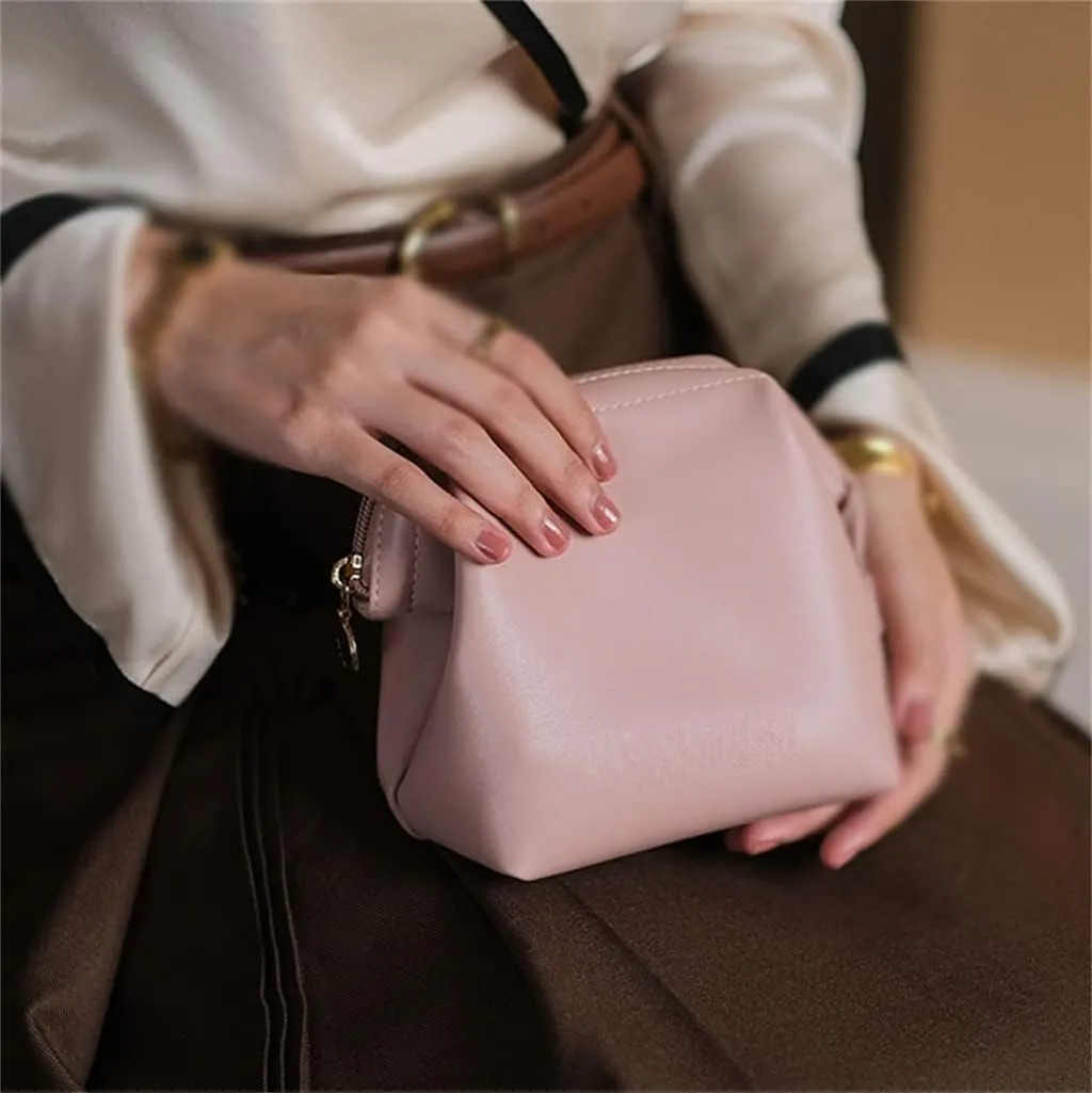 JSEIAJB Portable Cosmetic Bag Lipstick Bag Cosmetic Storage Bag Female Travel Carrying Mini Coin Bag