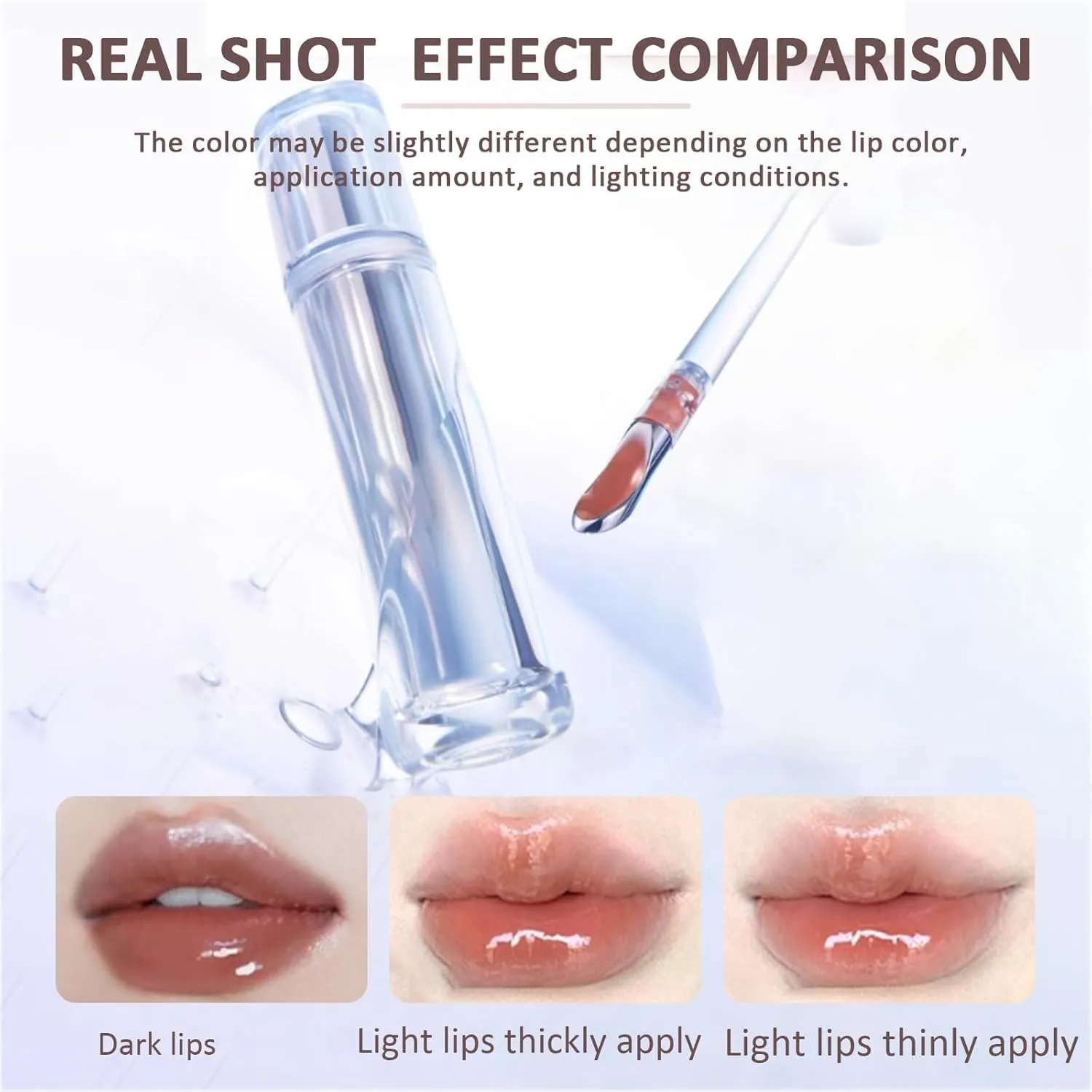 Judy Doll Lip Gloss, Judy Doll Ice Watery Lip Gloss, Judy Doll Ice Iron Tinted Lip Tint, Jelly Hydrating Lip Gloss, Moisturizing Nonstick Tinted Gloss (11 Blueberry Baileys)