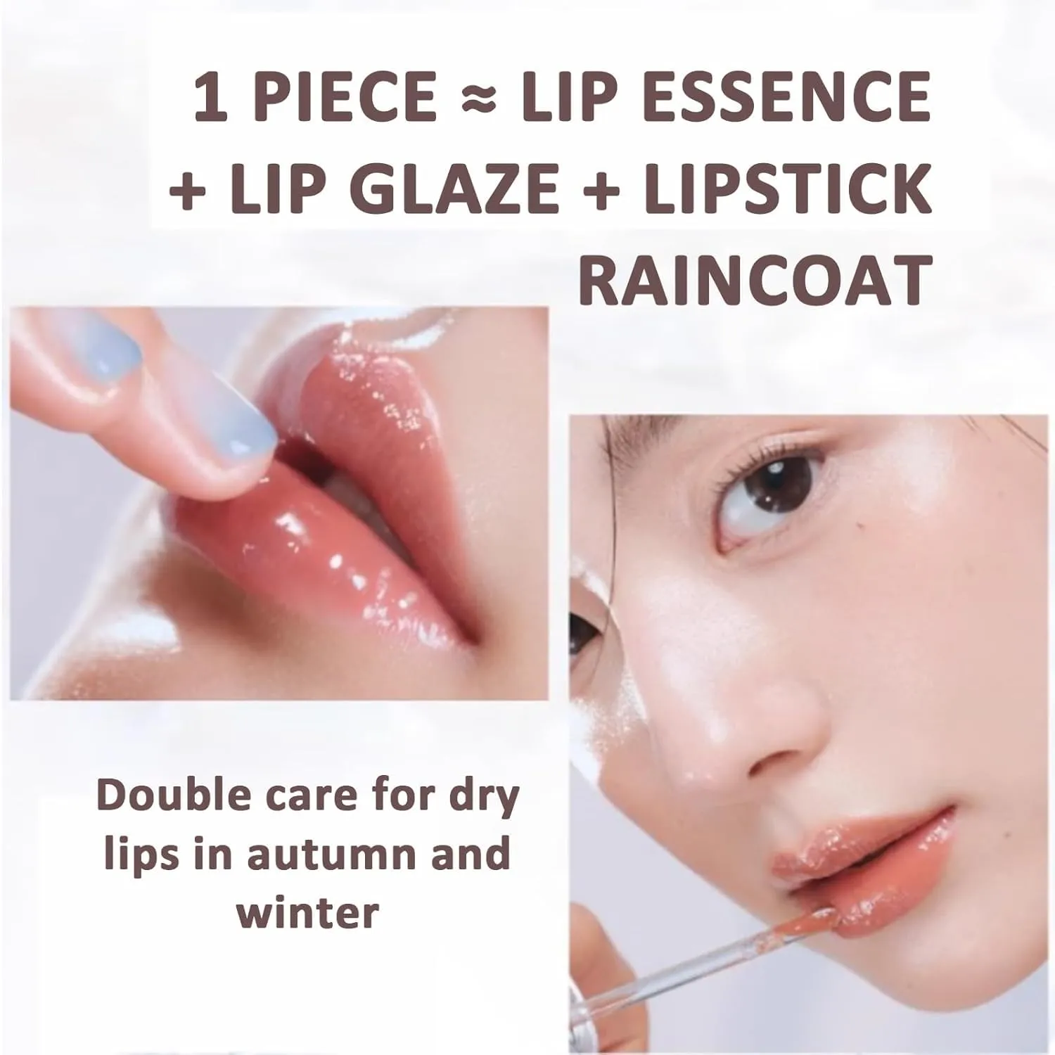 Judy Doll Lip Gloss, Judy Doll Ice Watery Lip Gloss, Judy Doll Ice Iron Tinted Lip Tint, Jelly Hydrating Lip Gloss, Moisturizing Nonstick Tinted Gloss (11 Blueberry Baileys)