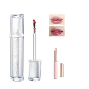 Judy Doll Lip Gloss, Judy Doll Ice Watery Lip Gloss, Judy Doll Ice Iron Tinted Lip Tint, Jelly Hydrating Lip Gloss, Moisturizing Nonstick Tinted Gloss (11 Blueberry Baileys)