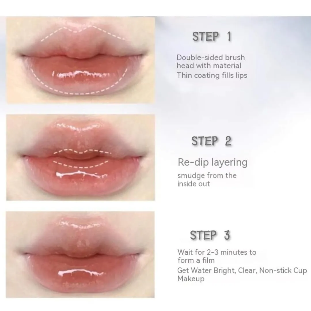 Judy Doll Lip Gloss, Judy Doll Ice Watery Lip Gloss, Judy Doll Ice Iron Tinted Lip Tint, Jelly Hydrating Lip Gloss, Moisturizing Nonstick Tinted Gloss (11 Blueberry Baileys)