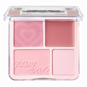 Judy 2 In 1 Blush & Highlight Palette, Non-greasy, Lasting Sparkling, Sculpt the Face Makeup (#03 Lavender Ballet, 9g)