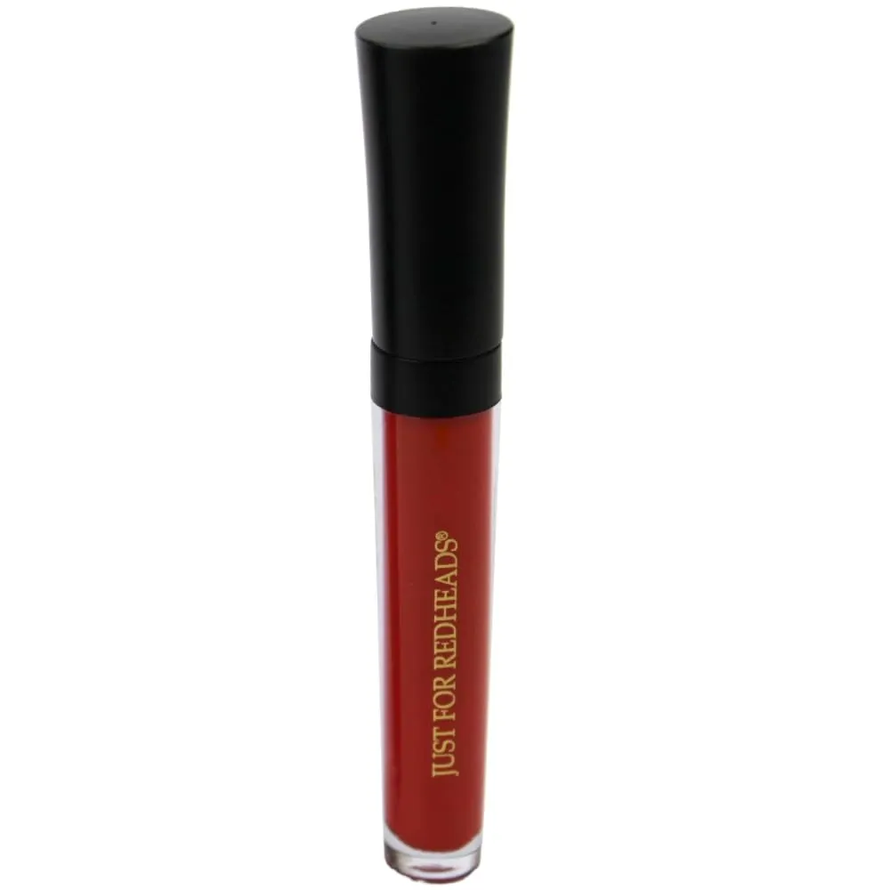 JUST FOR REDHEADS Long Stay Liquid Matte Lipstick - Hypoallergenic, Paraben-Free, Deep Color, Matte Finish, Long-Lasting, Conditions and Hydrates Lips, Made in the USA (Red in Rome)