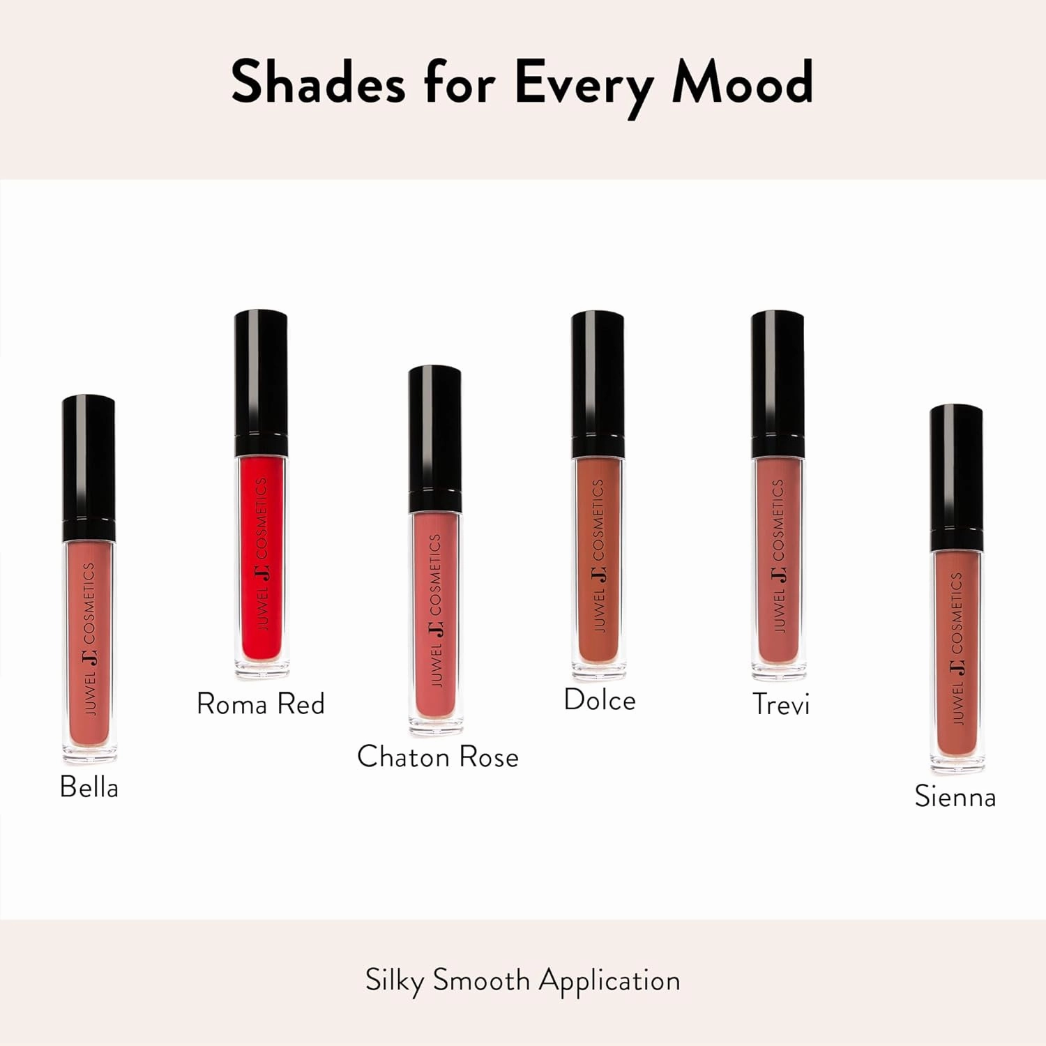 Juwel Cosmetics Liquid Lipstick, High Pigment Natural Lipstick, Long Lasting Creamy Finish, Mineral-Based Nourishing Formula, Cruelty-Free & Lead-Free Lip Color, Chaton Rose