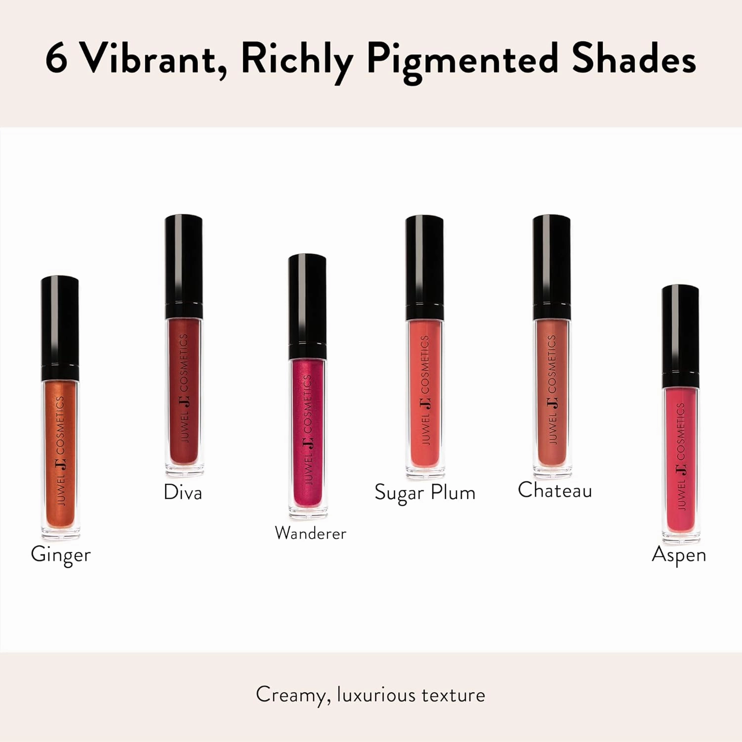 Juwel Cosmetics Luscious Liquid Matte Lipstick, Natural Lipstick with Avocado Oil & Kaolin Clay, Long Lasting Matte Finish, Mineral-Based, Cruelty-Free & Lead-Free Lip Color, Sugar Plum
