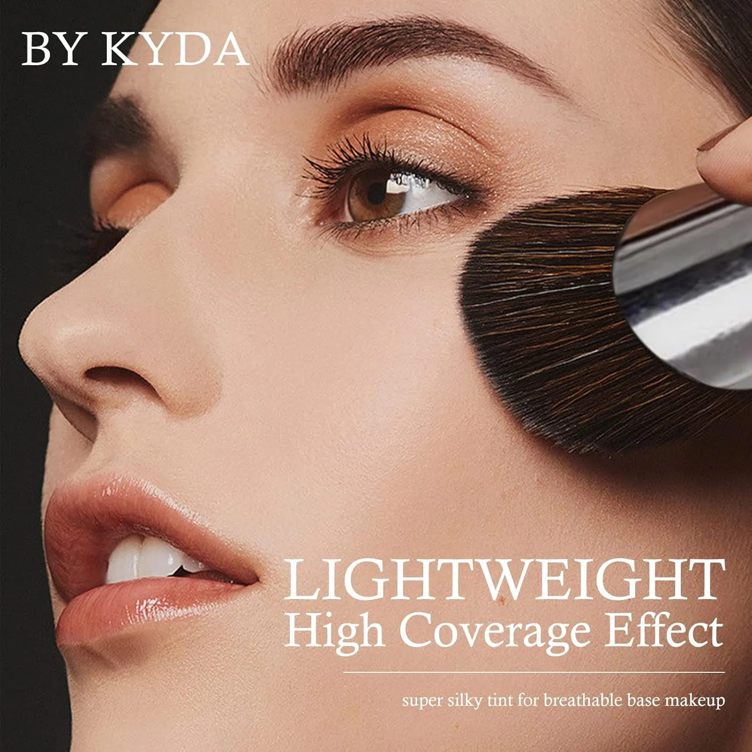 KYDA AirBrush Foundation Spray, Silky Foundation Mist Makeup, Flawless Coverage for Smooth Creamy Nude Finish, Breathable Blendable Lasting Formula, Moisturizing Makeup Primer-#310 Sunny Beige