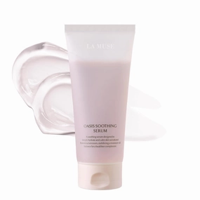 LA MUSE Oasis Soothing Pink Serum(Tube / 6.76 fl oz) | Sunburn Relief, Intensive Hydration with Desert Plant Extract | Instant Cool & Calm Redness, Irritated Skin | Non-Sticky & Fast-Absorbing Texture