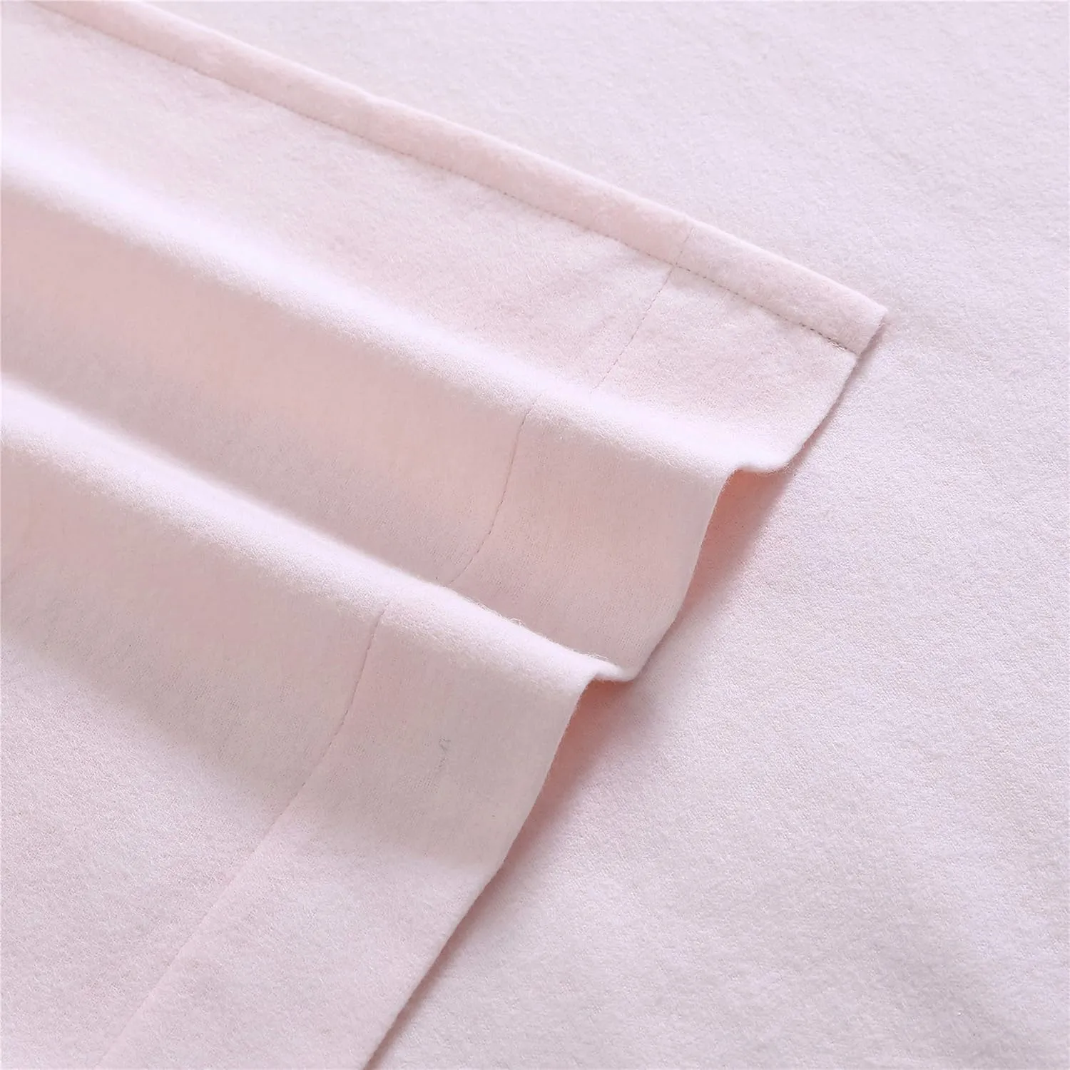 Laura Ashley - Full Sheet Set, Cotton Flannel Bedding, Brushed for Extra Softness & Comfort (Bright Blush, Full)