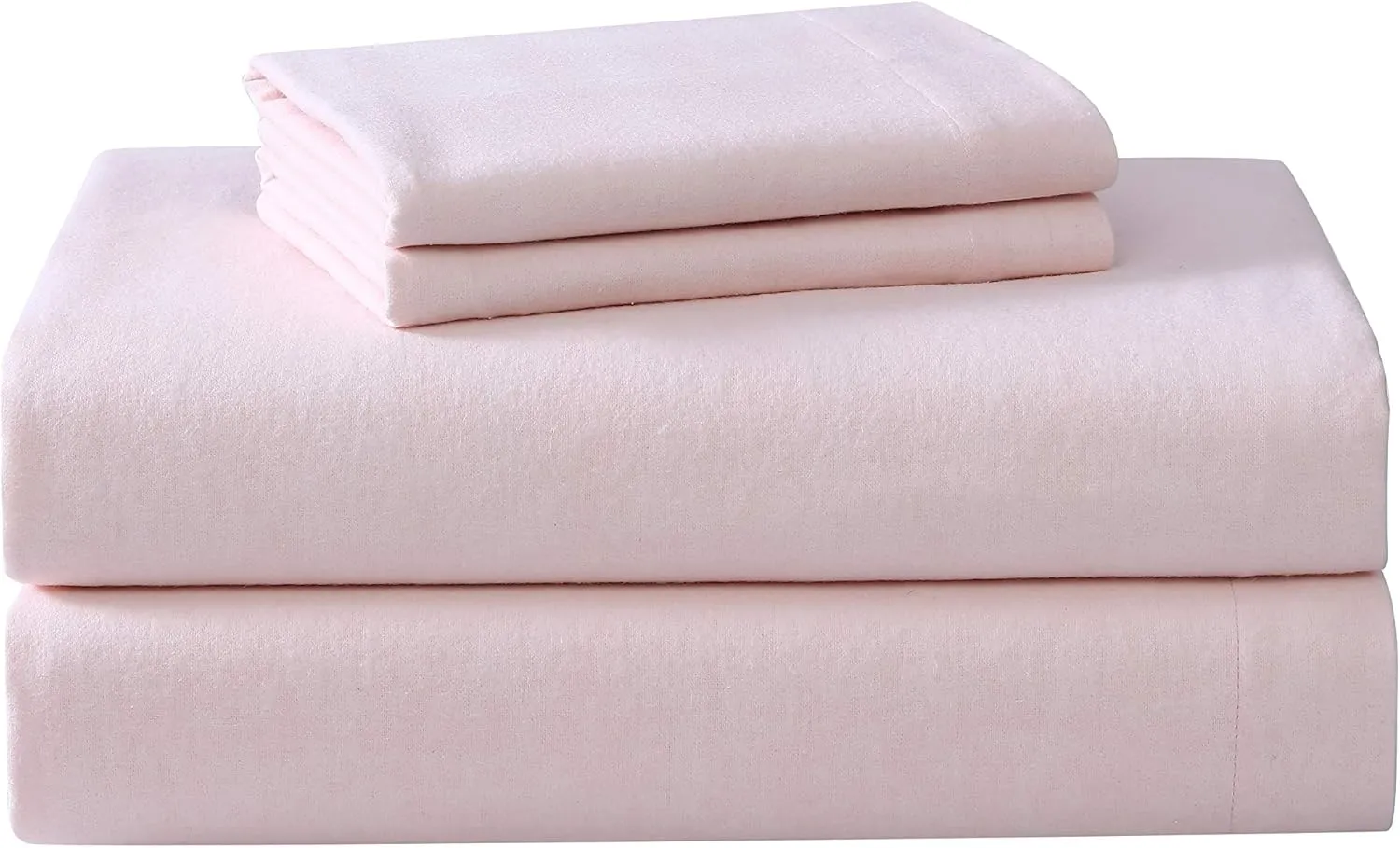 Laura Ashley - Full Sheet Set, Cotton Flannel Bedding, Brushed for Extra Softness & Comfort (Bright Blush, Full)