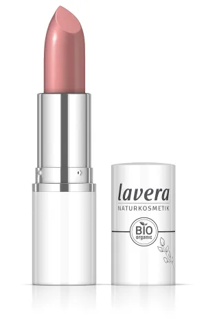 lavera Cream Glow Lipstick - Retro Rose 02 - Intense Colour - Shiny Finish - High Comfort - Up to 6 Hours Hold - Vegan - Natural Cosmetics (1 x 18 g)