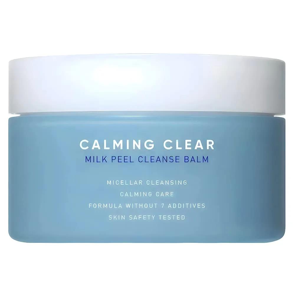 Leaders Calming Clear Milk Peel Cleanse Balm – Makeup Remover, Exfoliating, Deep Cleaning for Pores & Hydrating Cleanser for Smooth Skin Texture & Prevent Dead Skin Cells Buildup, 180ml (6.08 fl. oz.)