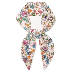 Liberty London Purse, Head, or Neck Scarf - "Wild flowers Pink" Skinny Scarf - Headband, Handbag, Purse Handle - Silky Tana Lawn Cotton