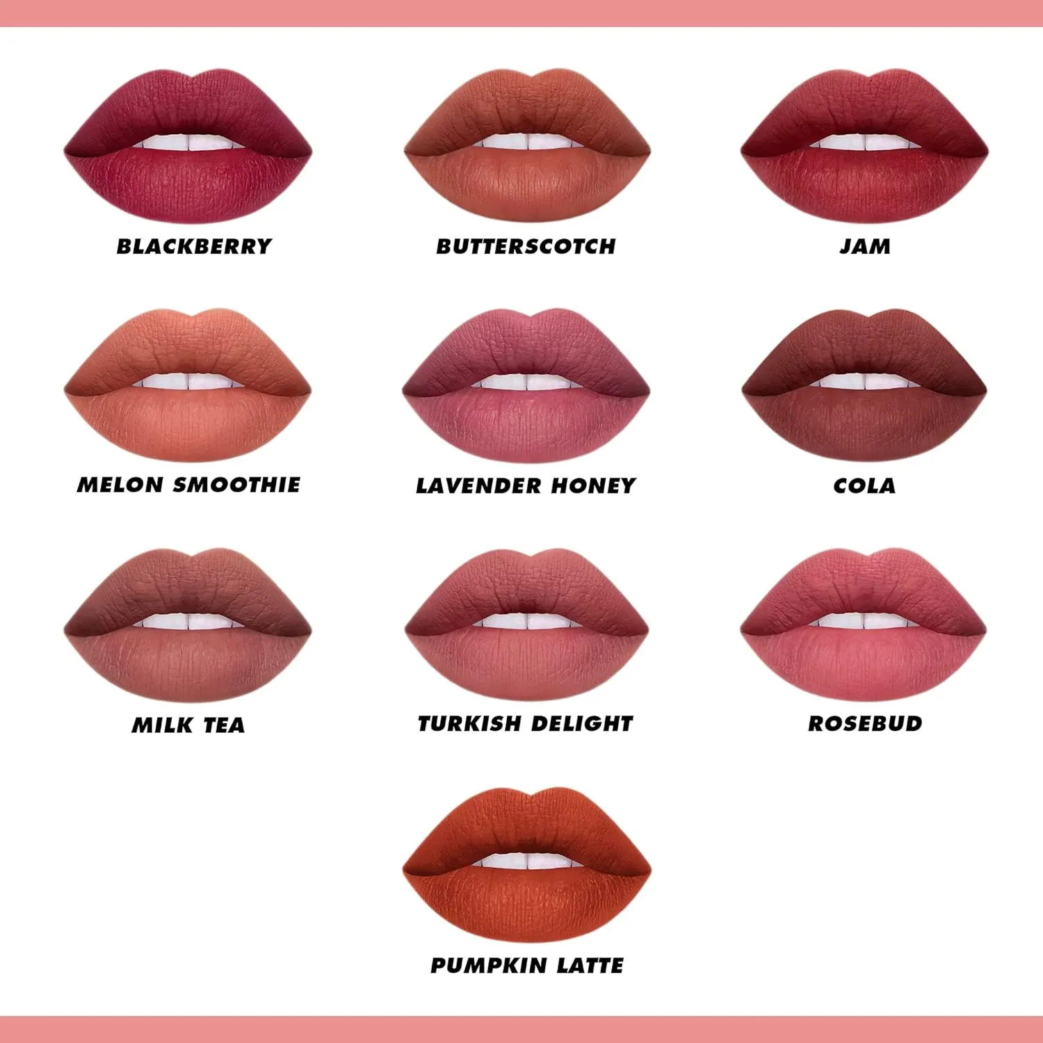 Lime Crime Plushies Soft Matte Lipstick, Pumpkin Latte (Brick Red) - Blackberry Candy Scent - Plush, Long Lasting & High Comfort for All-Day Wear - Talc-Free & Paraben-Free