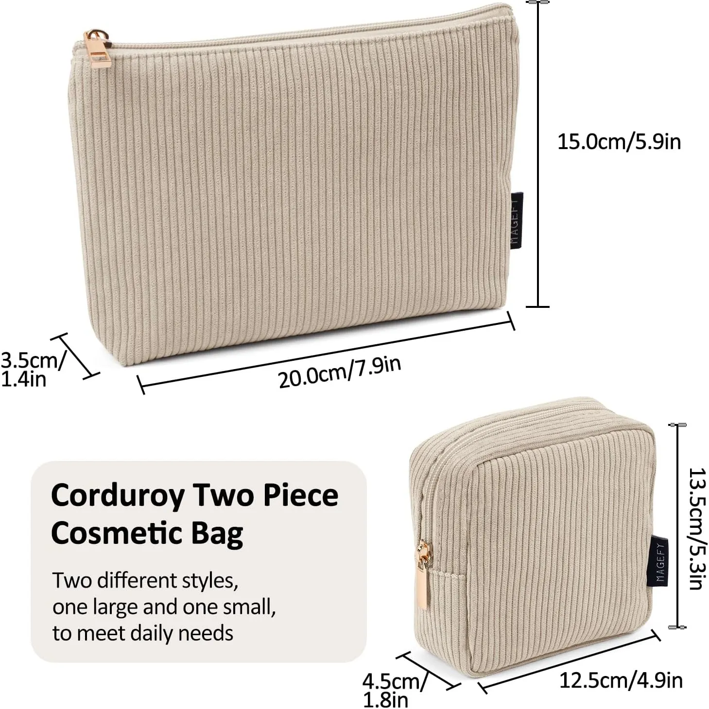 MAGEFY Makeup Bag Small Cosmetic Bag for Women