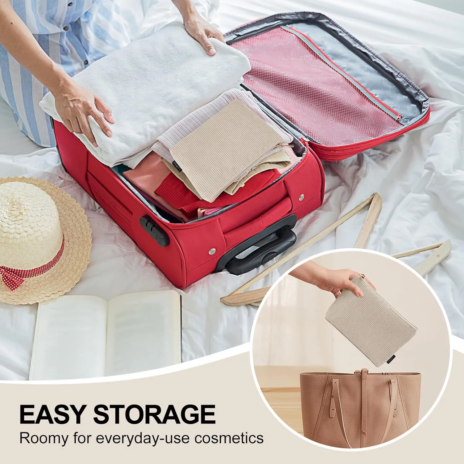 MAGEFY Makeup Bag Small Cosmetic Bag for Women