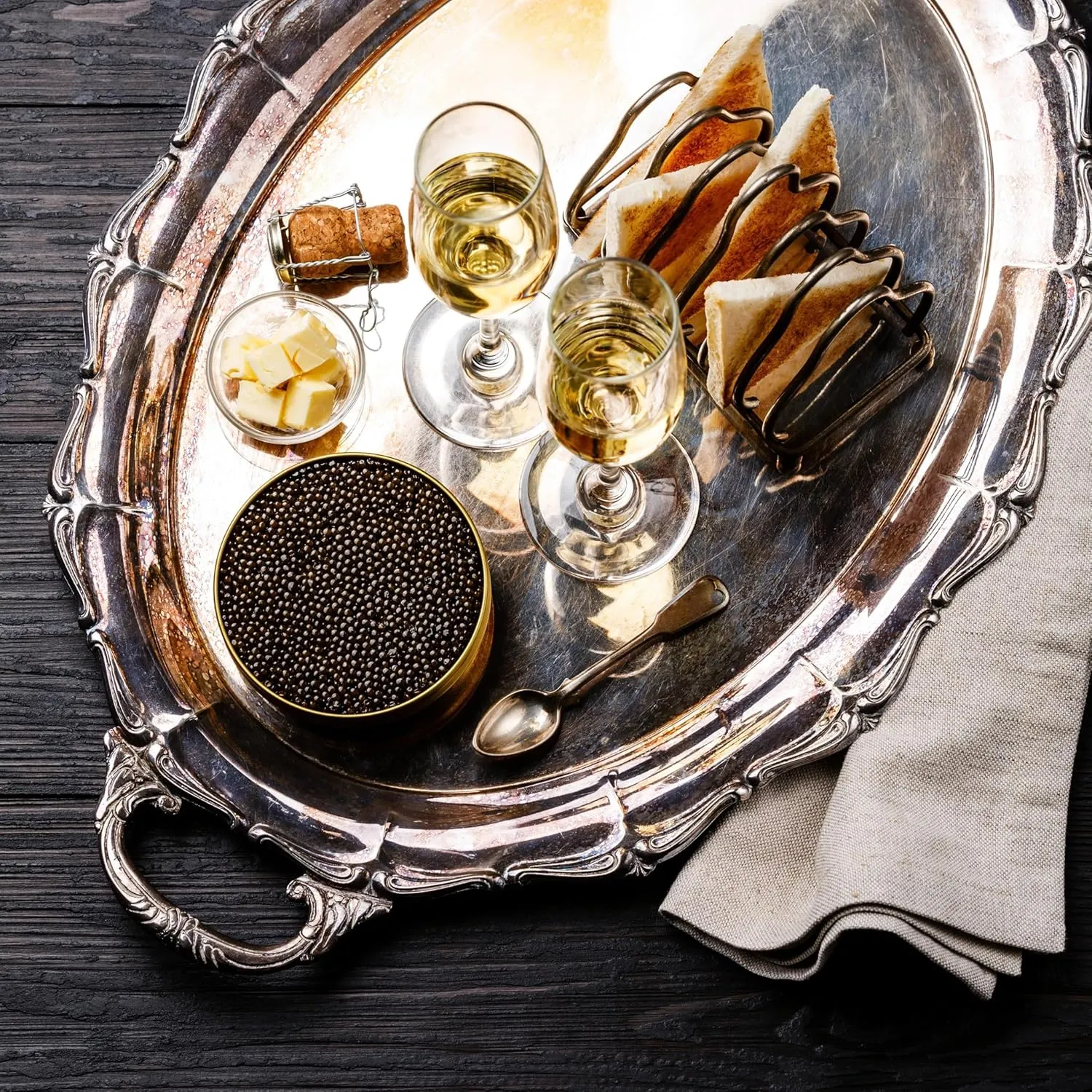 MAJESTIC Collection - Premium KALUGA Sturgeon Black Caviar - 1.8 oz / 50 g in Metal Jar - Kaluga Black Caviar with Classical Malossol Taste from Sturgeon Black Roe by Caviar d'Eden