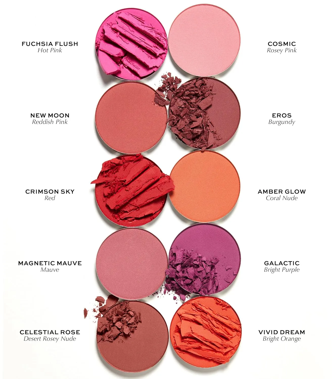 MAKE Beauty Skin Mimetic Microsuede Blush - Matte Powder Blush for Cheeks with Long Lasting Color - Non Comedogenic, Travel Size Makeup Single Palette. Shade - Galactic (Purple)