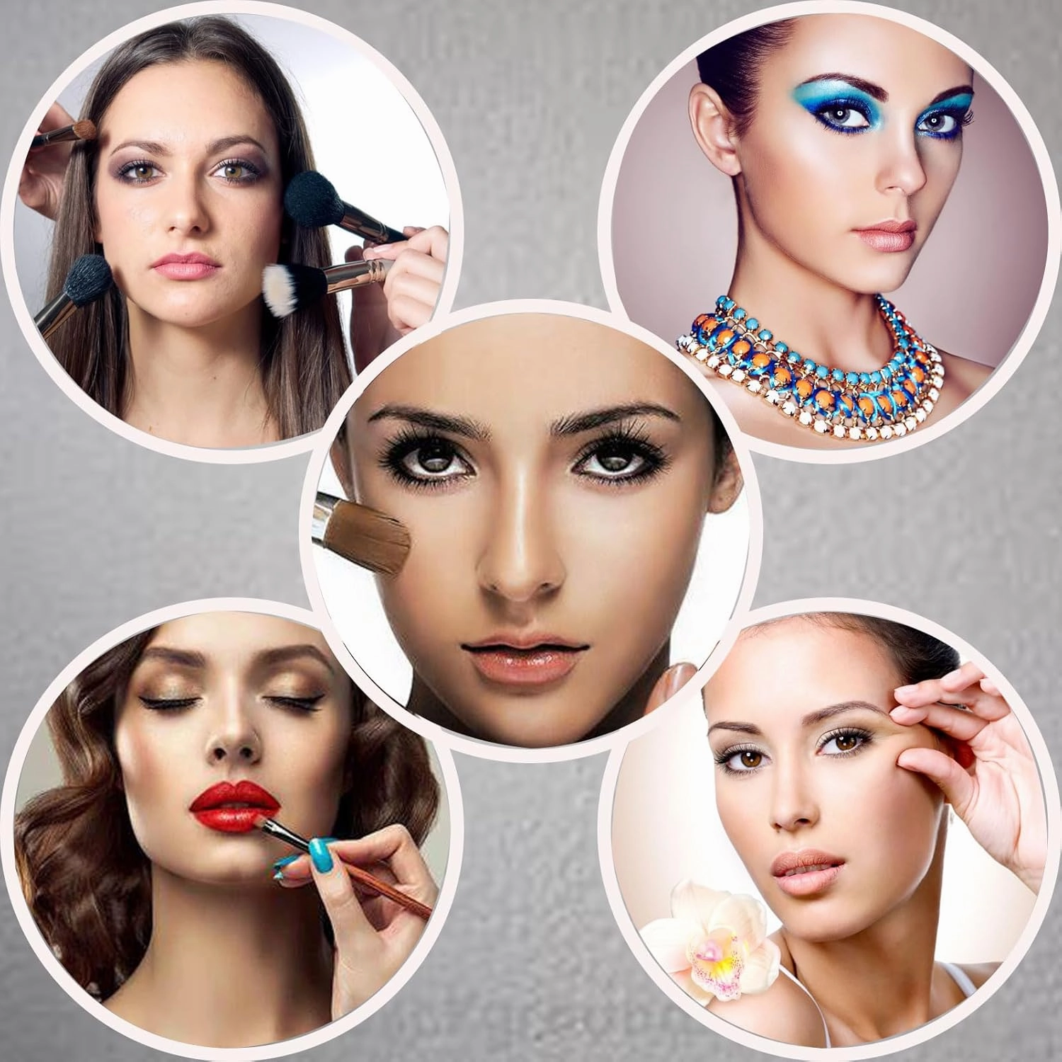 Makeup Mirror Wall Mounted, 360° Swivel Vanity Mirror, 6 in Extendable Long Arm Cosmetic Mirror, Cosmetic Mirror 3X/5X Magnification, for Shave, Put on Lipstick (Silver 5X)