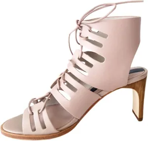 Matt Bernson Women's Blush Leather Miro Heel Pump, Pink, 9