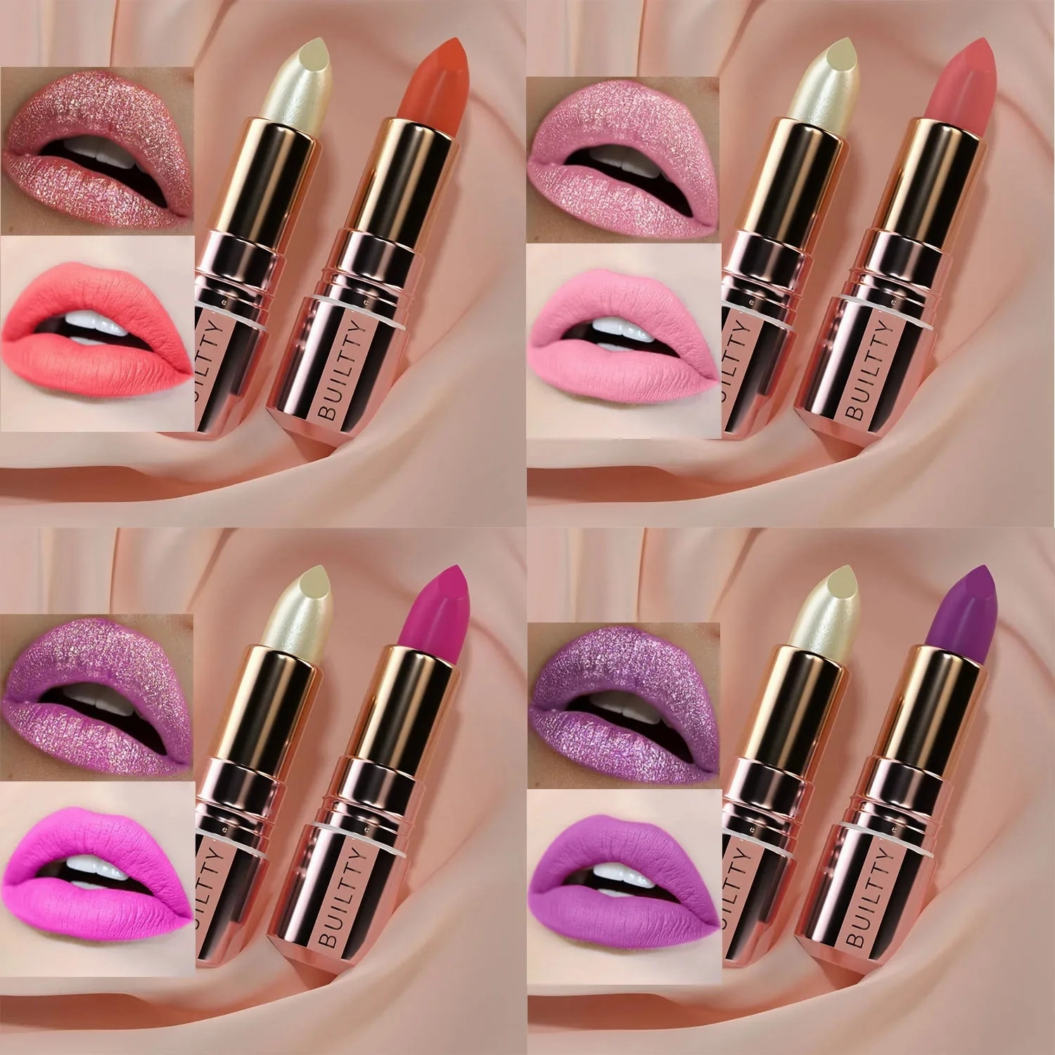 Matte Finish Matte Lipsticks for Women Long Lasting Waterproof Moisturizer Pink Plum Lipstick Non Stick Cup Velvet Lipstick Gift