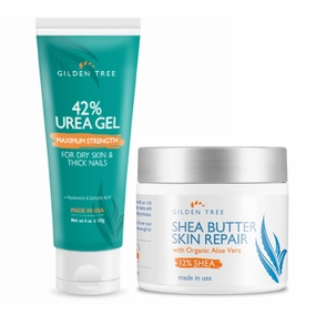 Max Strength 42% Urea Gel   Organic Shea Butter Cream Bundle