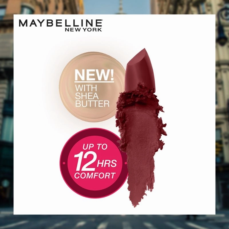 Maybelline New York Color Sensational Creamy Matte Lipstick - 808 Plum Perfection