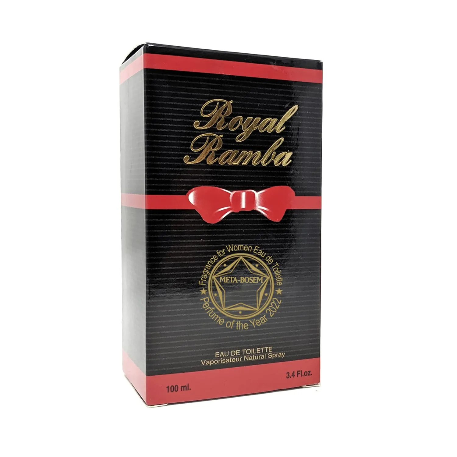 META-BOSEM Royal Rmba, Women Perfume Eau de Parfum Natural Spray Sensuous Fragrance - Fresh Fruity Notes - Rich Musk - Great Holiday Gift - for All Day Use - a Classic Bottle, 3.4 Fluid Ounce/100Ml