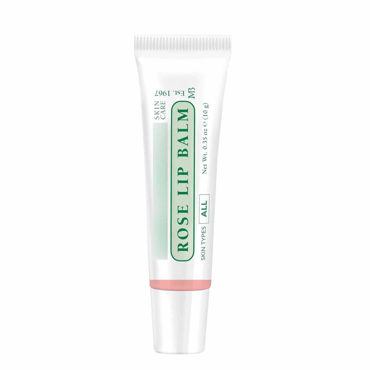 Metadeshlubuiq Moisturizing Rose Lip Balm for Dry Cracked Lips, Infused with Coconut Oil and Shea Butter, Ultra-Nourishing Lip Care Moisturizer for Soft, Smooth and Supple Lips, 10g