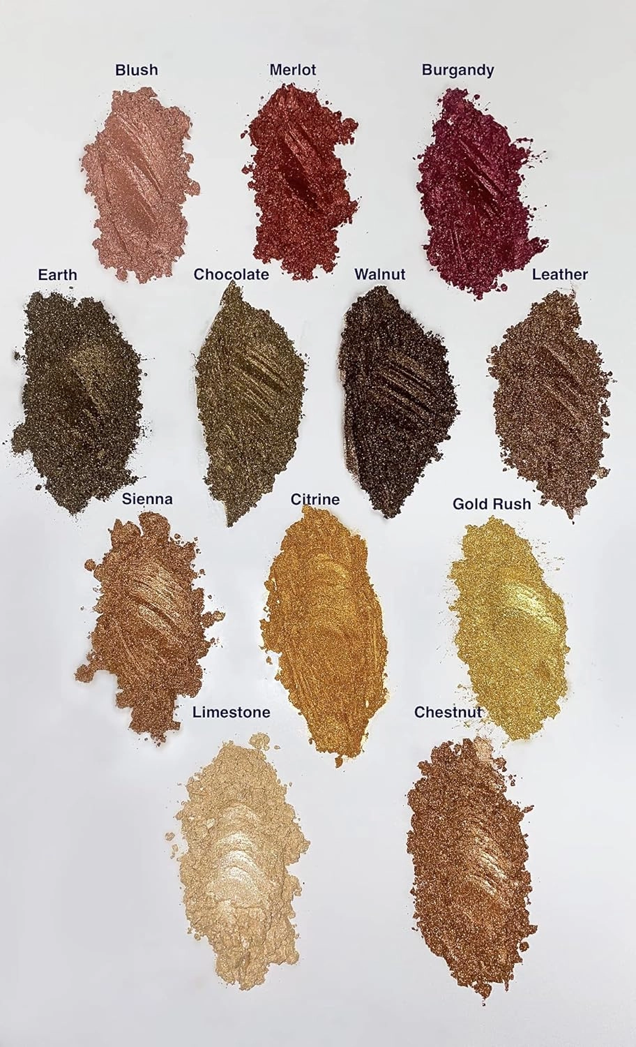 Metallic Pigments 3oz,12oz, 33Colors (3OZ, Blush)