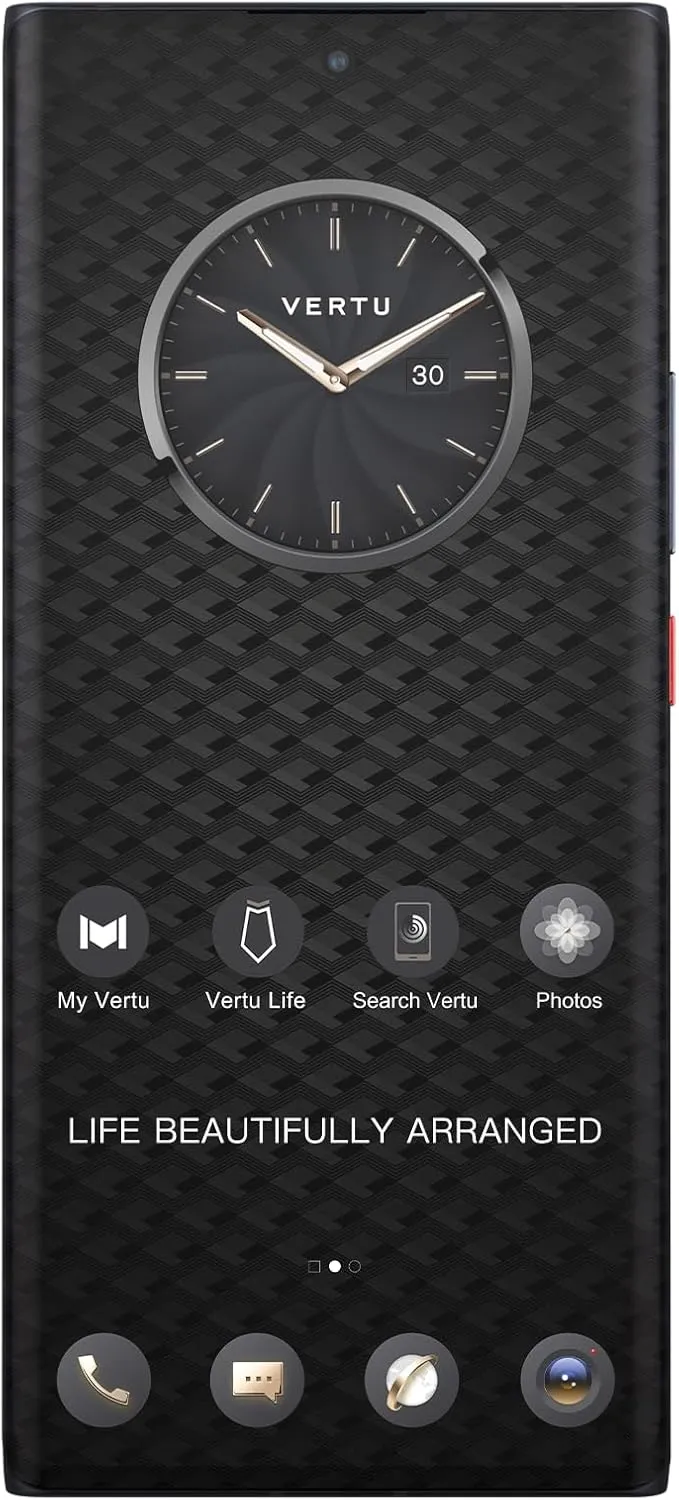 METAVERTU Alligator Skin Web3 5G Phone, Unlocked Android Smartphone, Secure Encrypted, Double Systems, 64MP Camera, 144Hz AMOLED Curved Display, Dual SIM, Fast Charge (Creamy White, 18G 1T)