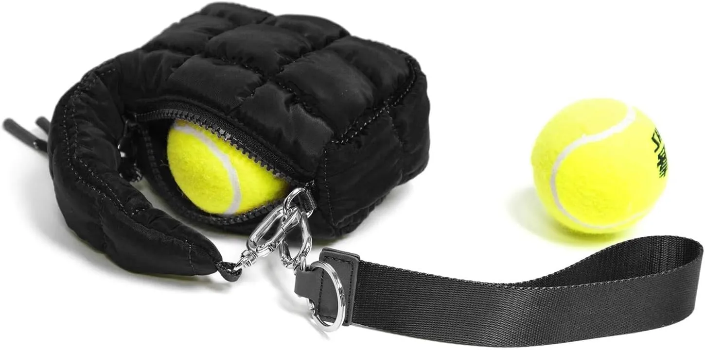 Mini Lipstick Bag Quilted Coin Bag Same Cosmetic Bag Cute Puffer Handbags Pouch Gift For Travel, Work(Beige)