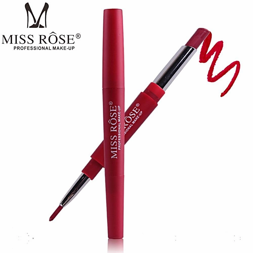 MISS ROSE®‎ Double-end Matte Lipstick & Lip Liner Pen