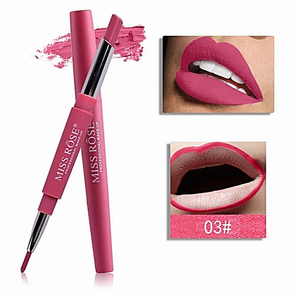 MISS ROSE®‎ Double-end Matte Lipstick & Lip Liner Pen