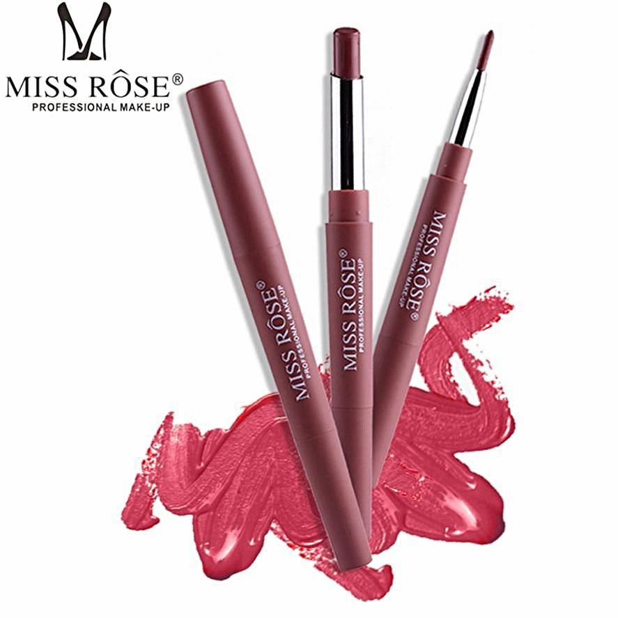 MISS ROSE®‎ Double-end Matte Lipstick & Lip Liner Pen