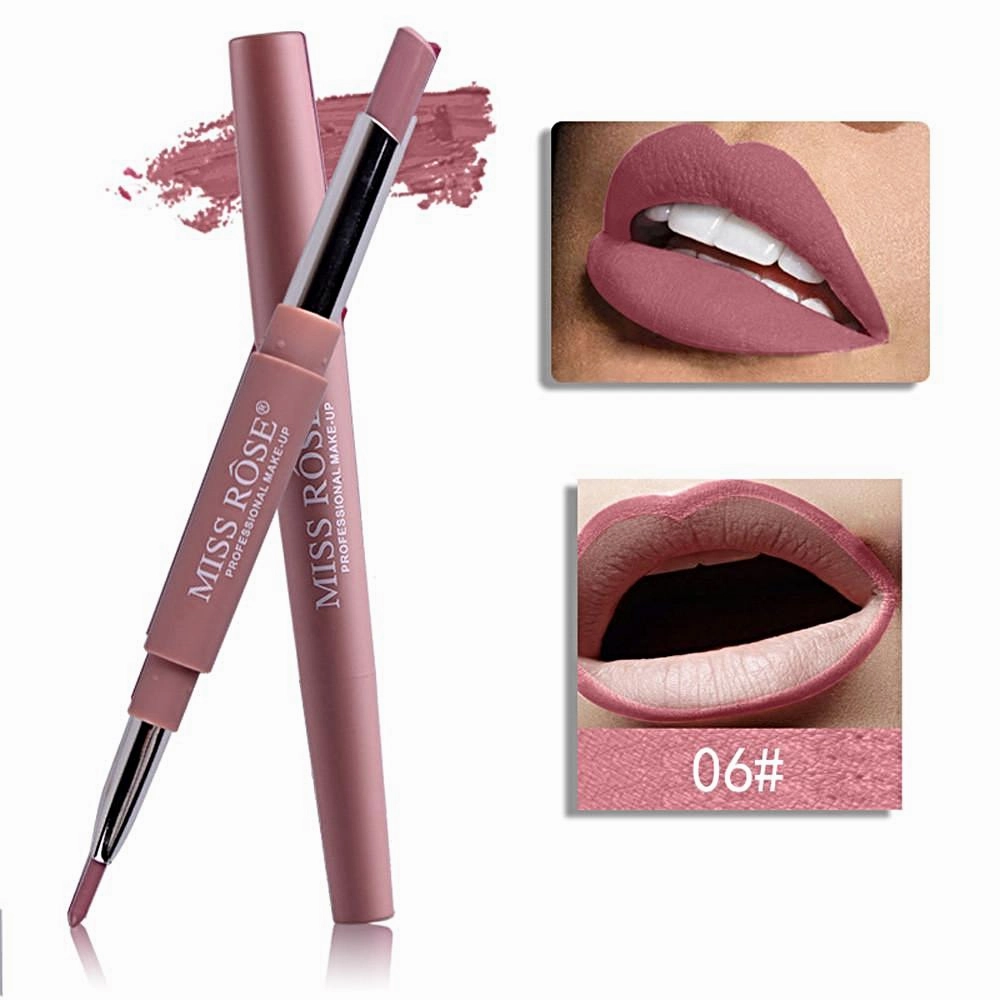 MISS ROSE®‎ Double-end Matte Lipstick & Lip Liner Pen