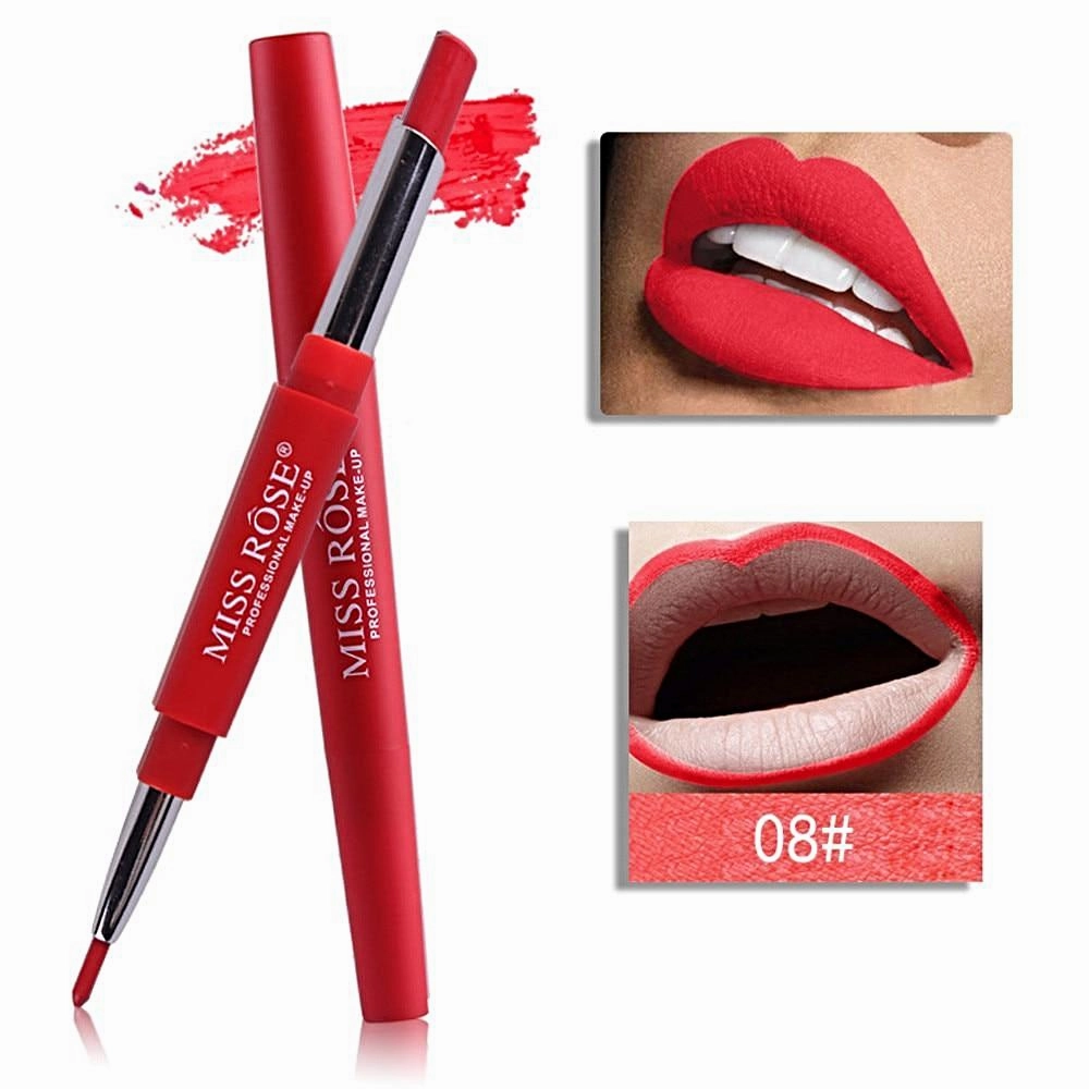 MISS ROSE®‎ Double-end Matte Lipstick & Lip Liner Pen